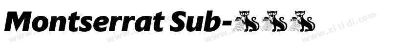 Montserrat Sub字体转换 Montserrat Sub字体转换